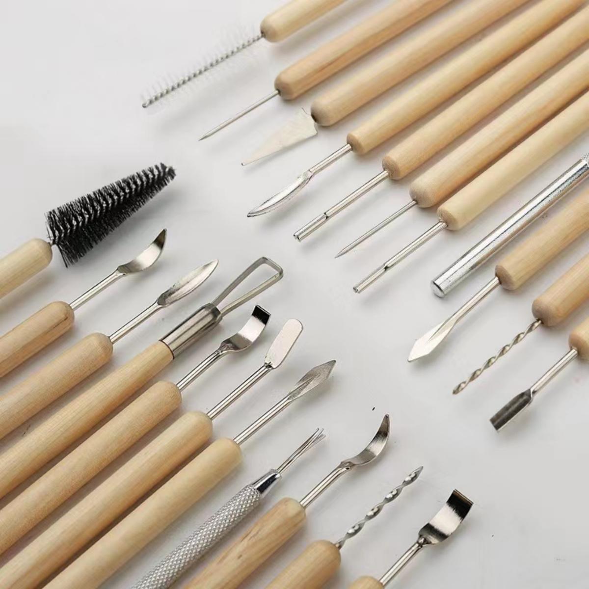 1SET Pottery Clay Sculpting Mo - đánh giá và giá Wood Chisel Set