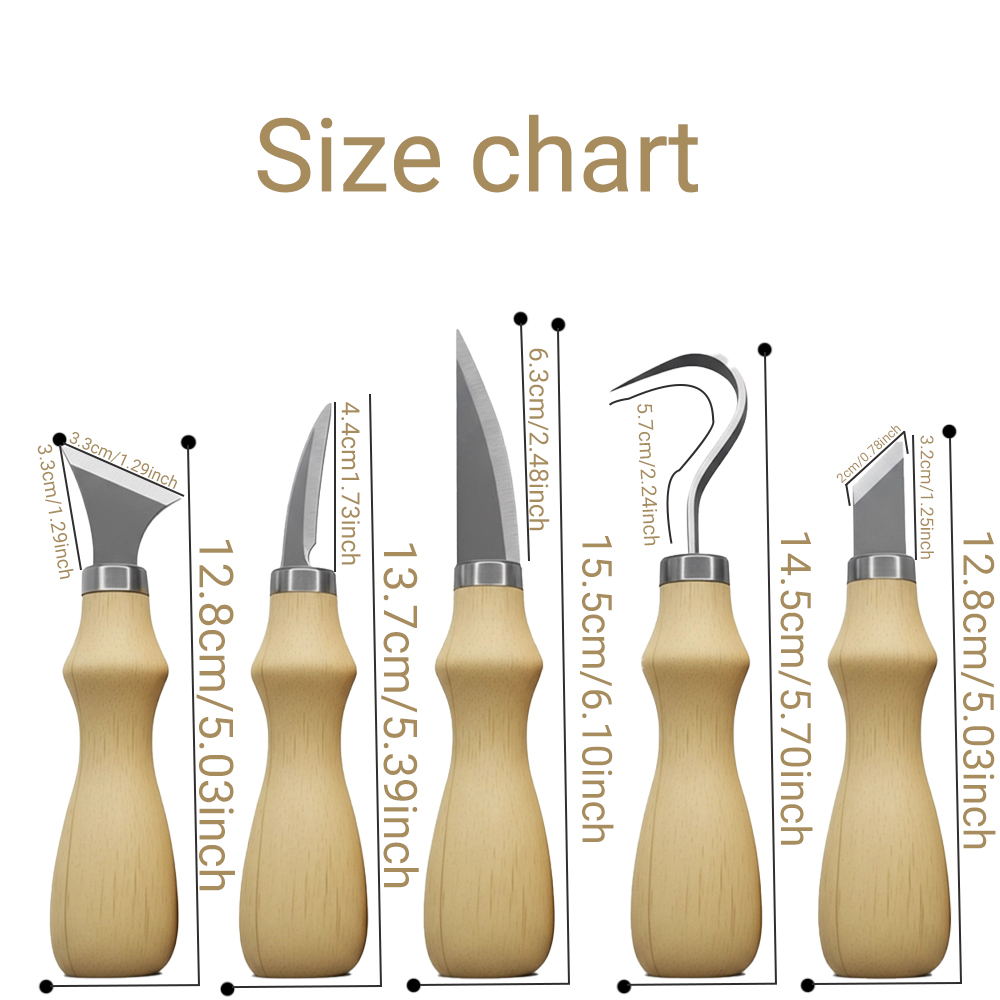 5PC Wood Carving Tools Set wit - đánh giá và giá Wood Chisel Set