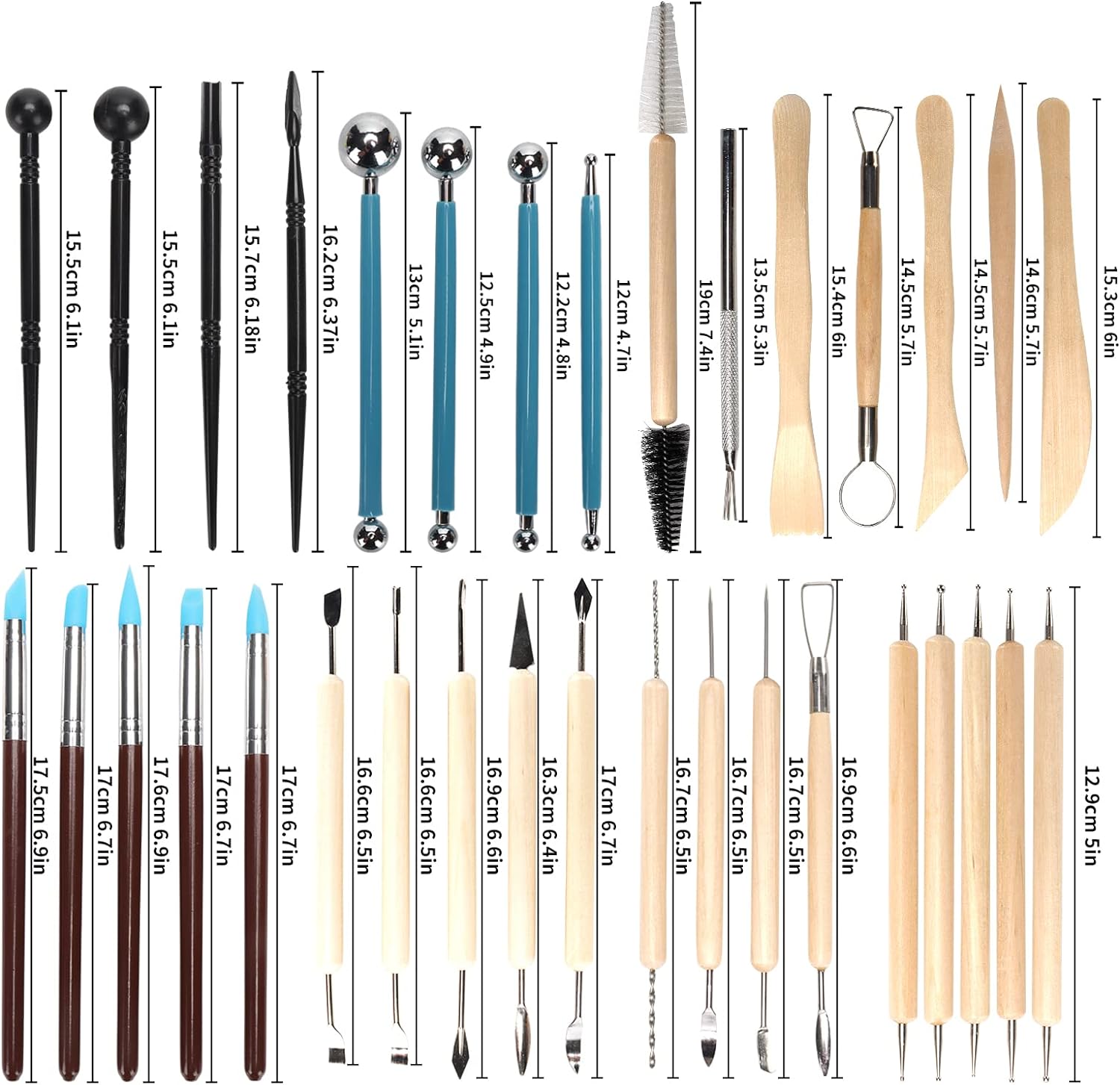 Pottery Clay Sculpting Tools K - đánh giá và giá Wood Chisel Set
